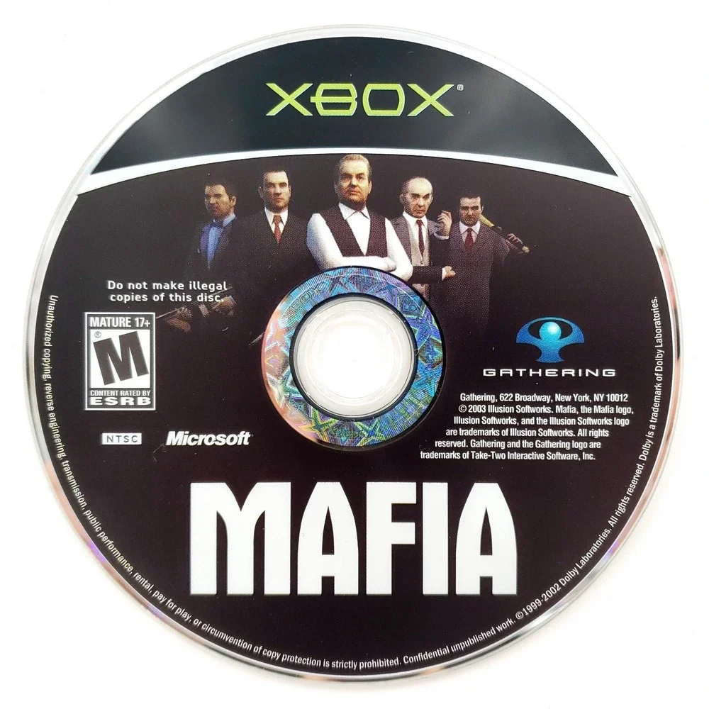 Mafia (Microsoft Xbox, 2004) Complete w/ Manual Poster & Reg Card Tested & Works